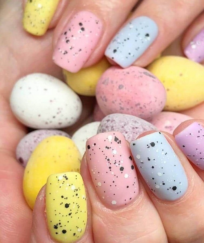 طراحی ناخن به سبک تخم مرغ ایستر