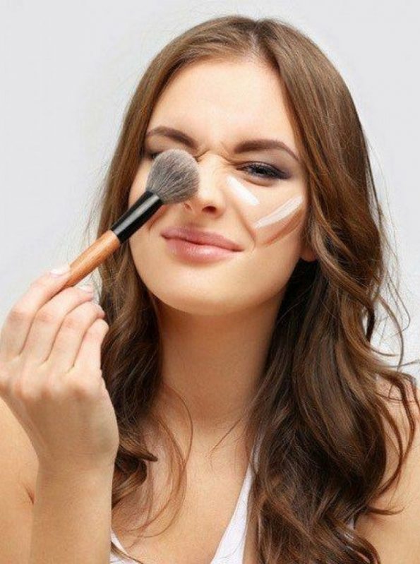 How to contour a square face نحوه کانتورینگ صورت مربعی