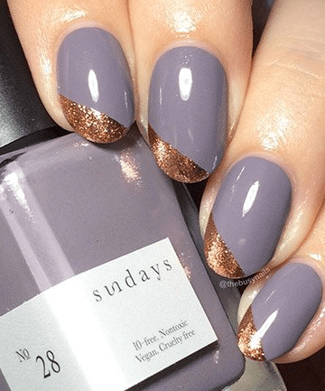 طراحی ناخن ساده و شیک مناسب فصل پاییز