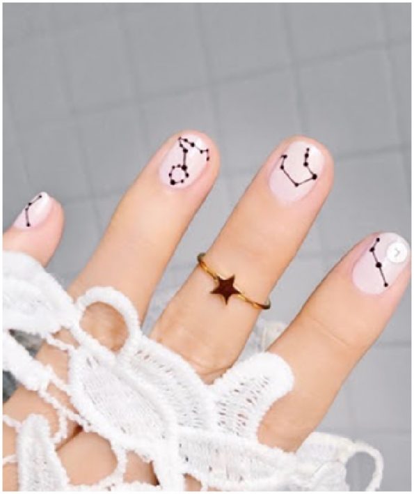 Astrological nails design8 طراحی ناخن های طالع بینی