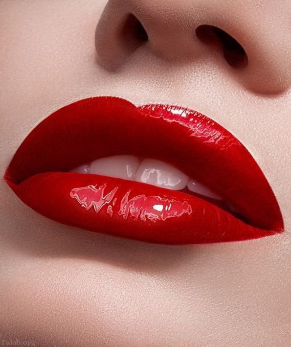 Learn attractive makeup with red lipstick آموزش آرایش جذاب با رژلب قرمز