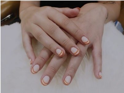 مانیکورهای ژلیش روی ناخن های کوتاه